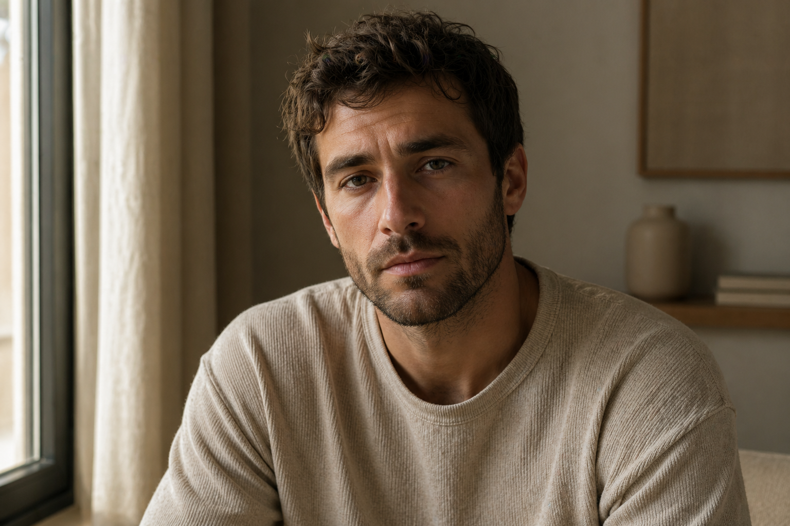 Expresión pensativa